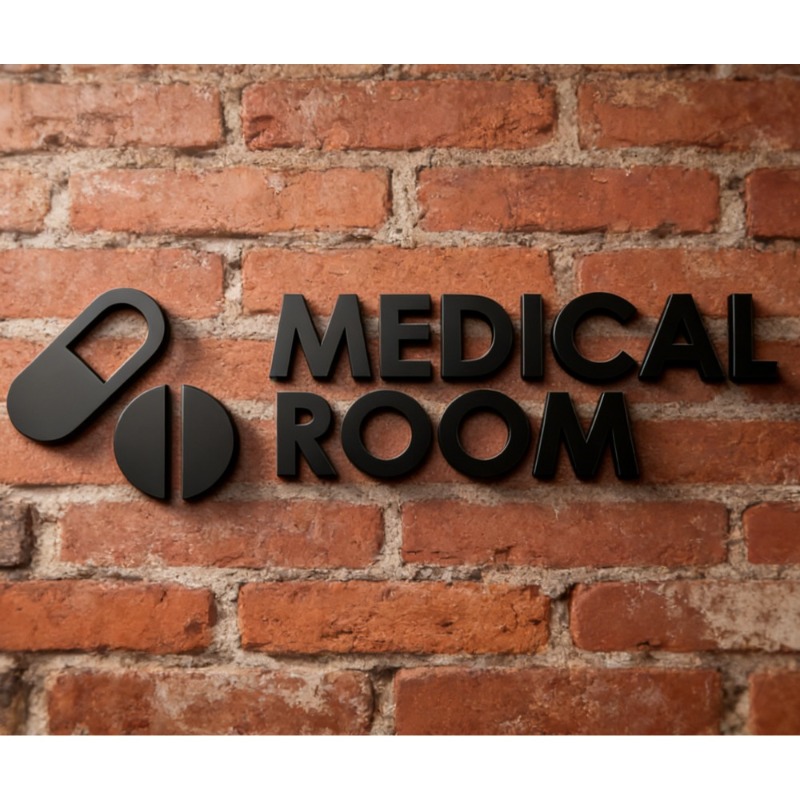 Medical Room Sign - Acrylic 3D - Health Wellness Office recension och pris