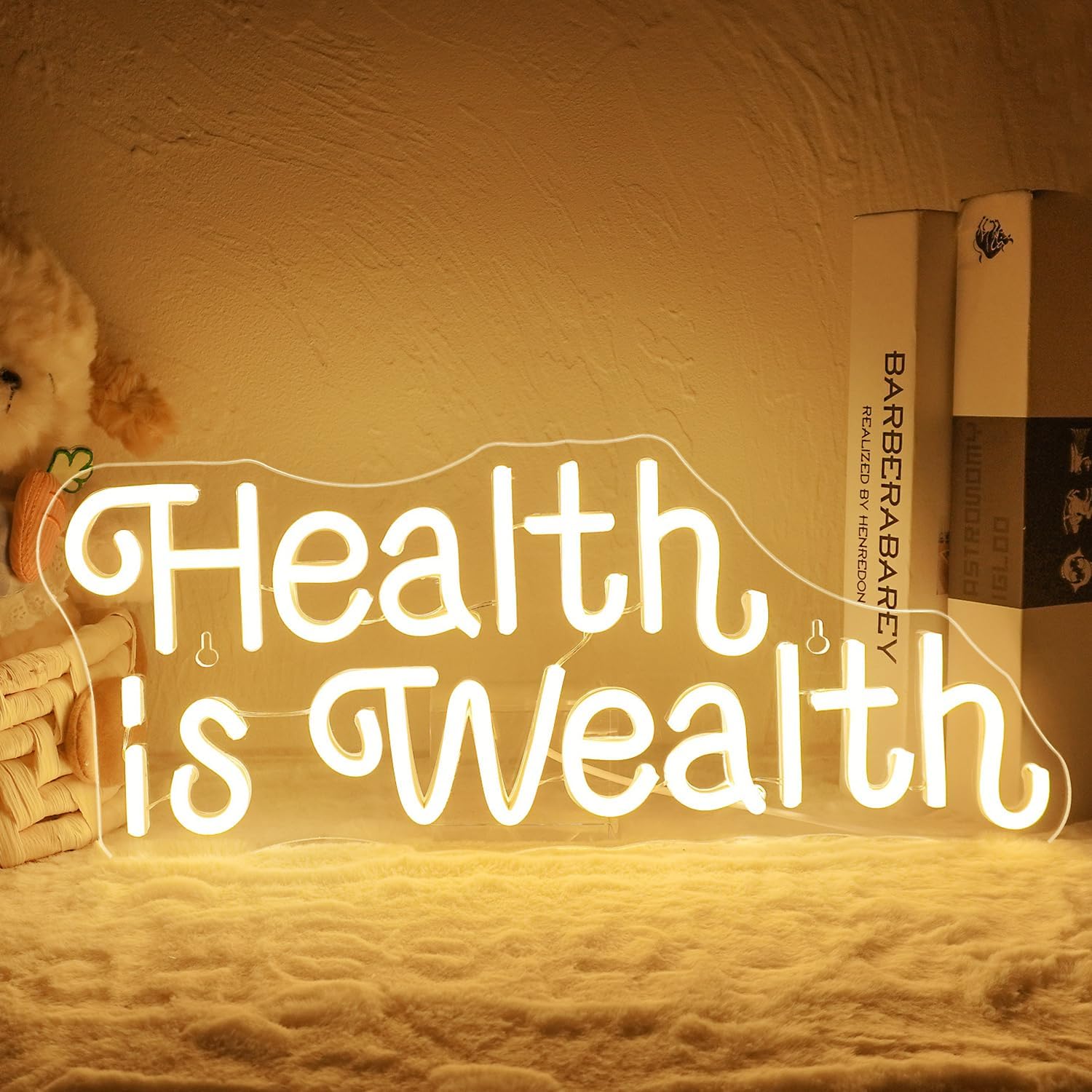 Health is Wealth Neon Sign USB - Health Wellness Office recension och pris