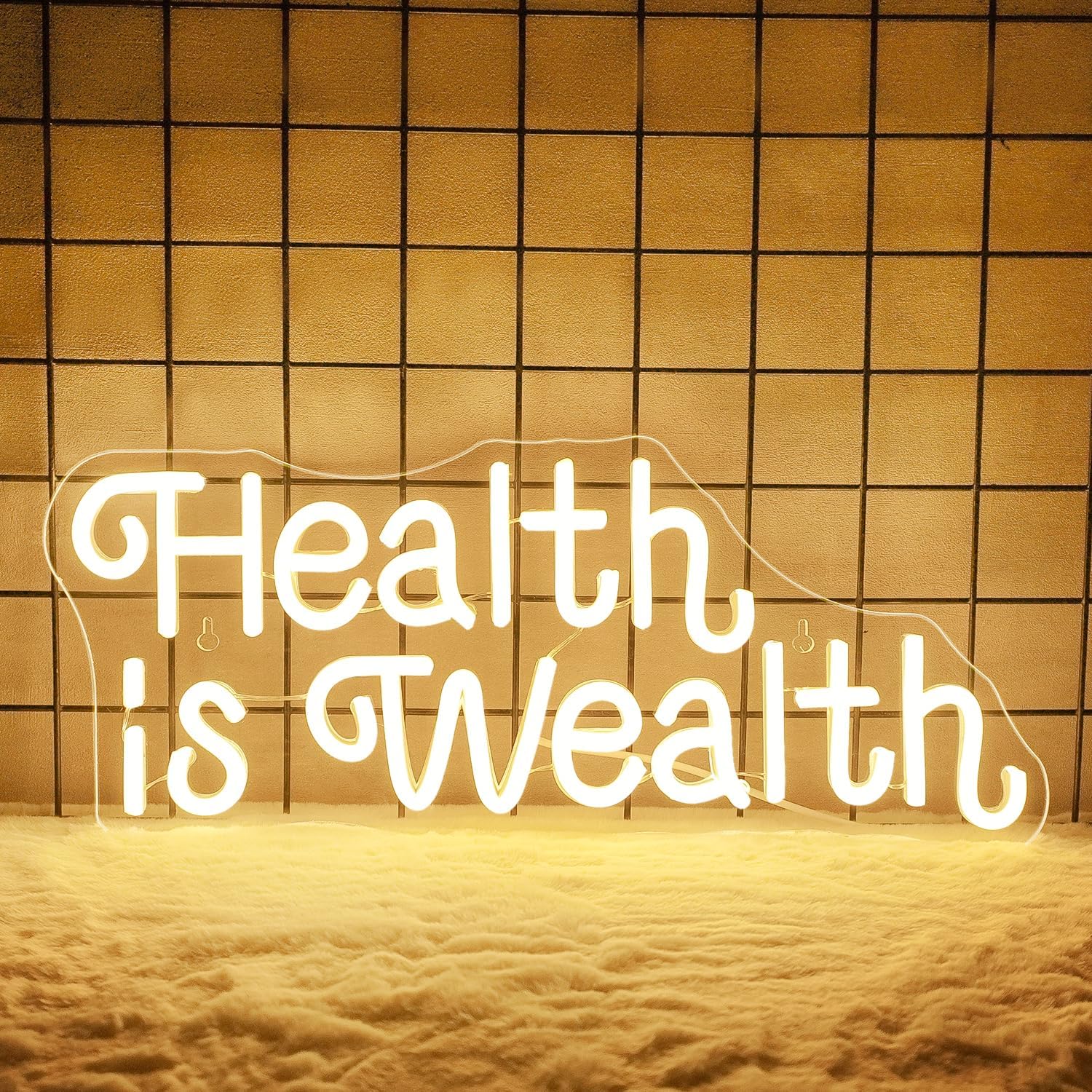 Health is Wealth Neon Sign USB - Health Wellness Office recension och pris