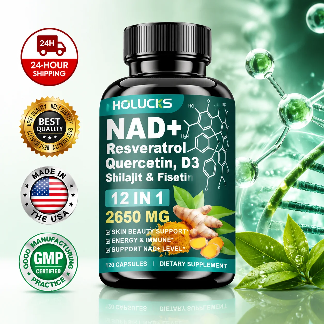 High Potency NAD+ Supplement,  - Health Wellness Day recension och pris