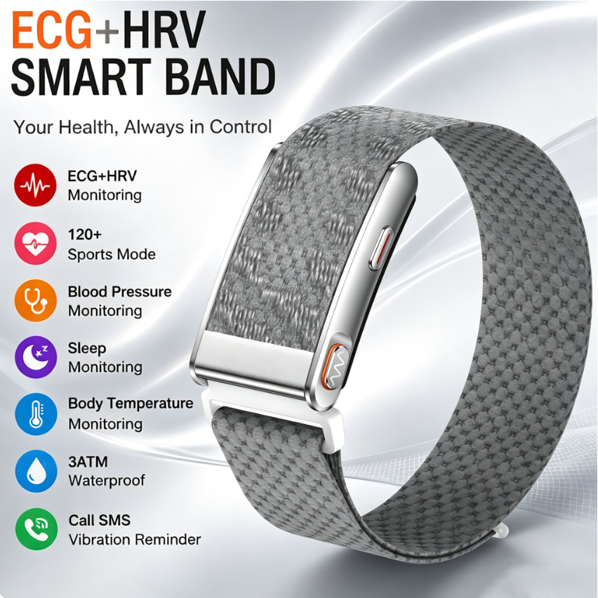 Smart Health Bracelet ECG HRV  - Health Wellness Bracelet recension och pris