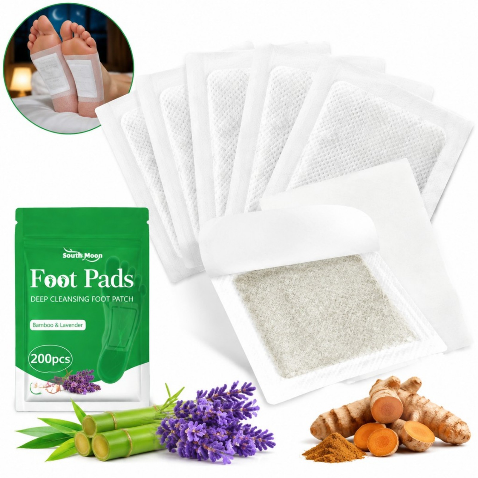 12/36/60/120pcs Turmeric Foot  - Detox Foot Patch recension och pris