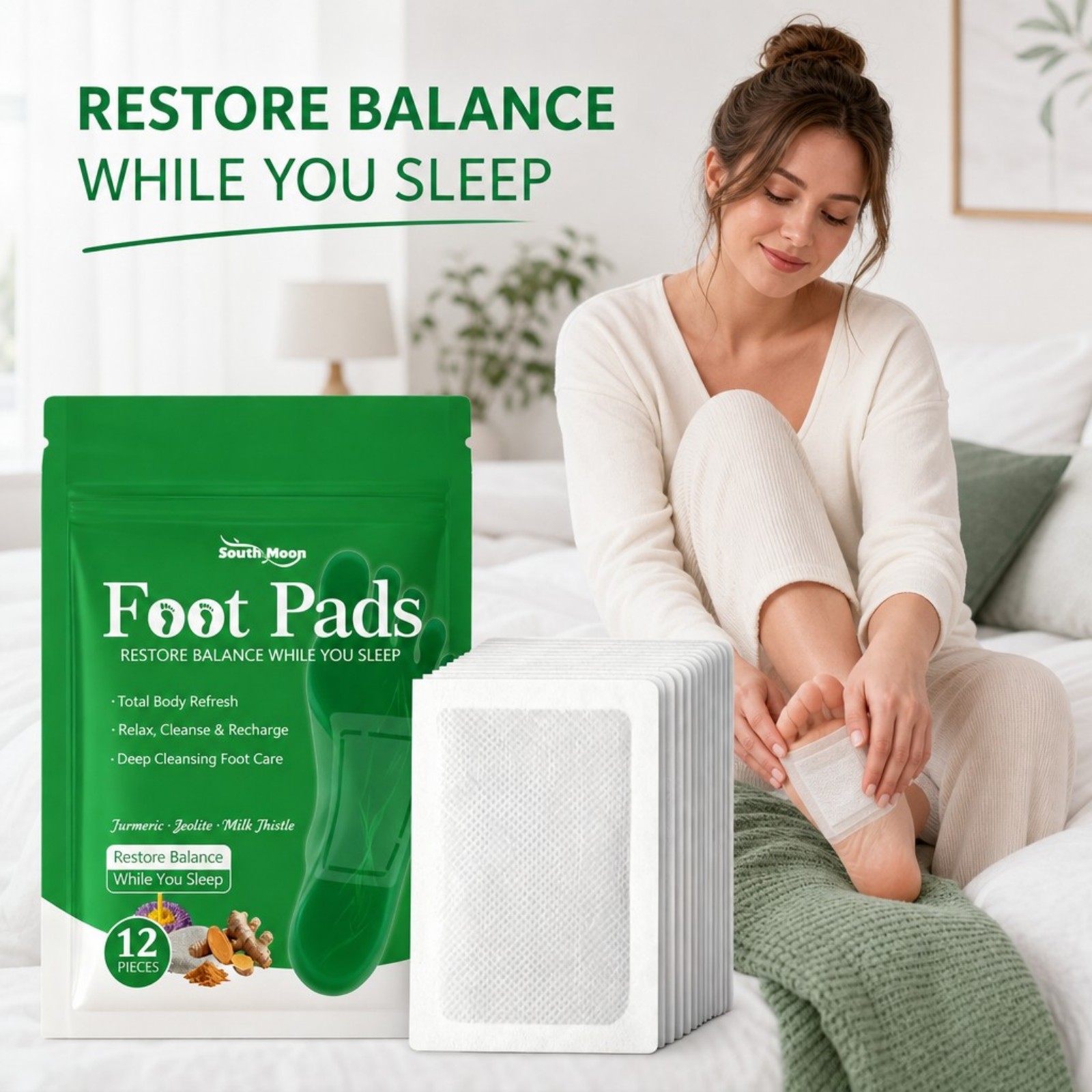 12/36/60/120pcs Turmeric Foot  - Detox Foot Patch recension och pris