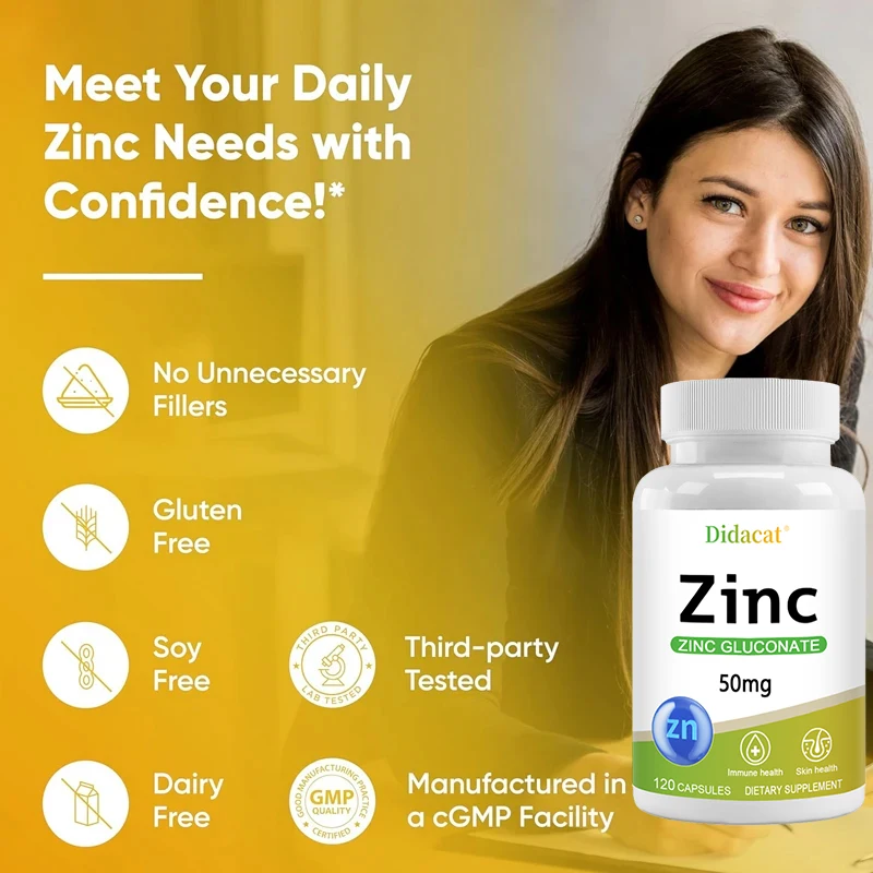 Zinc 50 Mg - with Zinc Glucona - Health Wellness Day recension och pris